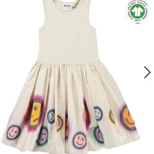Girls Molo Cassandra space rainbow dress size 110/116 (5-6yr US)